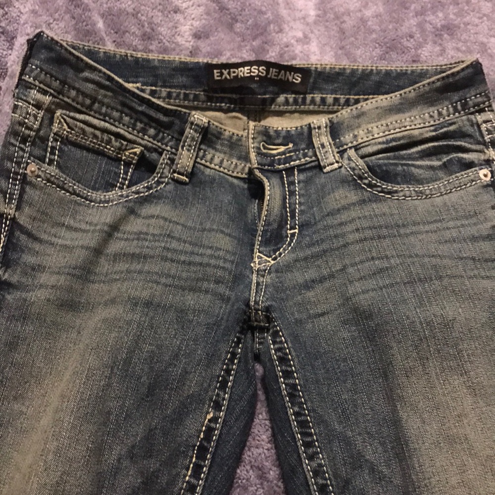 Express barely boot jeans 4S